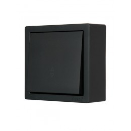 Выключатель 1-клав. проходной LETO черн. бархат LEZARD 752-4200-105