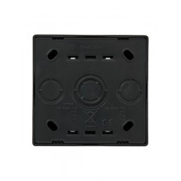 Выключатель 2-клав. LETO черн. бархат LEZARD 752-4200-101