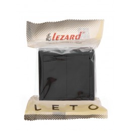Выключатель 2-клав. проходной LETO черн. бархат LEZARD 752-4200-106