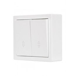 Выключатель 2-клав. проходной LETO бел. LEZARD 752-0200-106