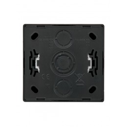 Розетка 1-мест. без заземл. LETO ПБТ черн. бархат LEZARD 752-4200-121B