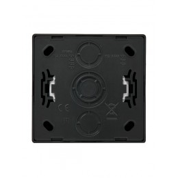 Розетка 1-мест. с заземл. LETO ПБТ черн. бархат LEZARD 752-4200-122B