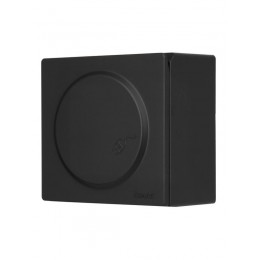 Розетка 1-мест. с заземл. с крышкой LETO ПБТ черн. бархат LEZARD 752-4200-123B