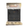 Розетка 4-мест. с заземл. LETO закрытый корпус ПБТ черн. бархат LEZARD 752-4200-127BDP