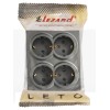 Розетка 4-мест. с заземл. LETO закрытый корпус ПБТ платина LEZARD 752-3500-127BDP