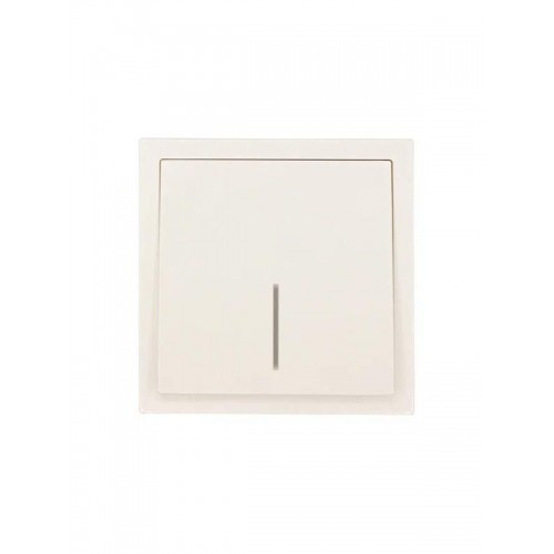 Выключатель 1-кл. с индик. СП ZIMA IP20 10А безвинт. зажим слон. кость LEZARD 704-9088-111QC