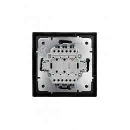 Выключатель 1-кл. с индик. СП ZIMA IP20 10А безвинт. зажим черн. бархат LEZARD 704-4288-111QC