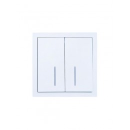 Выключатель 2-кл. с индик. СП ZIMA IP20 10А безвинт. зажим бел. LEZARD 704-0288-112QC