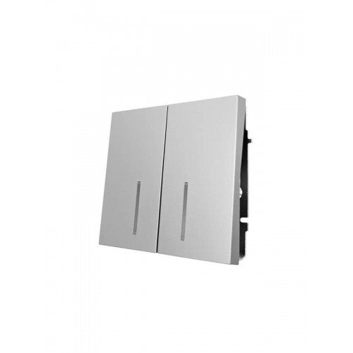 Выключатель 2-кл. с индик. СП ZIMA IP20 10А безвинт. зажим сер. матов. LEZARD 704-7488-112QC