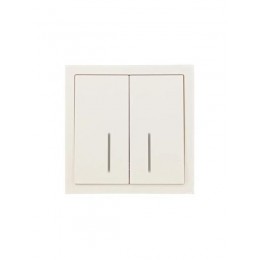 Выключатель 2-кл. с индик. СП ZIMA IP20 10А безвинт. зажим слон. кость LEZARD 704-9088-112QC