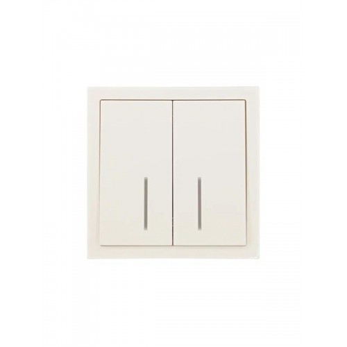 Выключатель 2-кл. с индик. СП ZIMA IP20 10А безвинт. зажим слон. кость LEZARD 704-9088-112QC