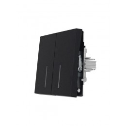 Выключатель 2-кл. с индик. СП ZIMA IP20 10А безвинт. зажим черн. бархат LEZARD 704-4288-112QC