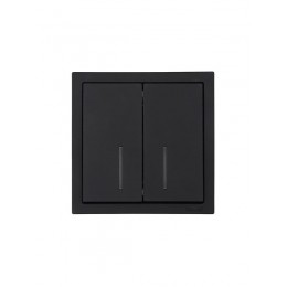 Выключатель 2-кл. с индик. СП ZIMA IP20 10А безвинт. зажим черн. бархат LEZARD 704-4288-112QC