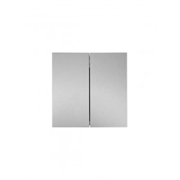 Выключатель 2-кл. СП ZIMA IP20 10А безвинт. зажим сер. матов. LEZARD 704-7488-101QC