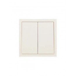 Выключатель 2-кл. СП ZIMA IP20 10А безвинт. зажим слон. кость LEZARD 704-9088-101QC