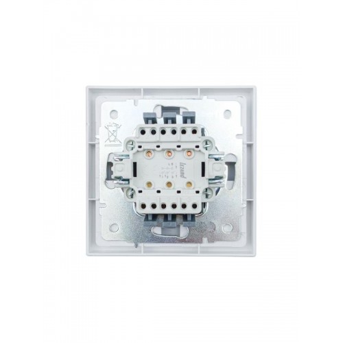 Выключатель 3-кл. СП ZIMA IP20 10А безвинт. зажим бел. LEZARD 704-0288-109QC