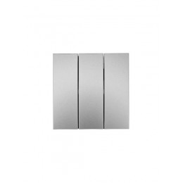 Выключатель 3-кл. СП ZIMA IP20 10А безвинт. зажим сер. матов. LEZARD 704-7488-109QC