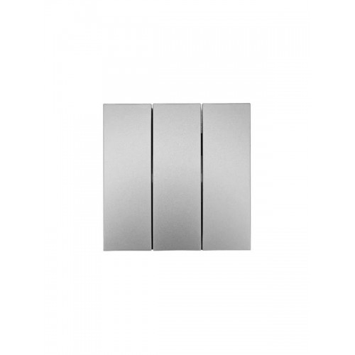 Выключатель 3-кл. СП ZIMA IP20 10А безвинт. зажим сер. матов. LEZARD 704-7488-109QC