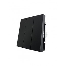 Выключатель 3-кл. СП ZIMA IP20 10А безвинт. зажим черн. бархат LEZARD 704-4288-109QC