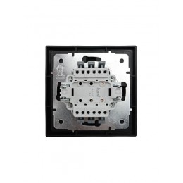 Выключатель проходной 1-кл. СП ZIMA IP20 10А безвинт. зажим черн. бархат LEZARD 704-4288-105QC