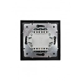 Выключатель проходной 1-кл. с индик. СП ZIMA IP20 10А безвинт. зажим черн. бархат LEZARD 704-4288-114QC