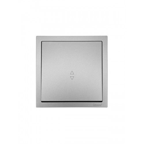 Выключатель проходной 1-кл. СП ZIMA IP20 10А безвинт. зажим сер. матов. LEZARD 704-7488-105QC