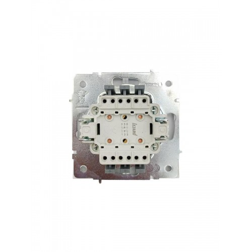 Выключатель проходной 2-кл. СП ZIMA IP20 10А безвинт. зажим бел. LEZARD 704-0288-106QC