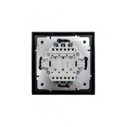 Выключатель проходной 2-кл. СП ZIMA IP20 10А безвинт. зажим черн. бархат LEZARD 704-4288-106QC