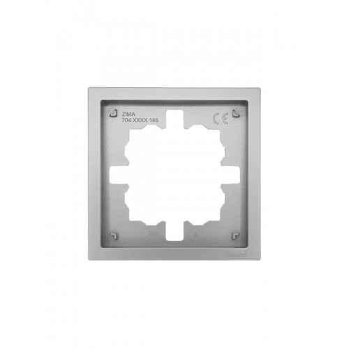 Рамка 1-мест. горизонт. ZIMA сер. матов. LEZARD 704-7400-146