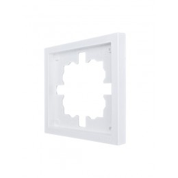 Рамка 1-мест. горизонт. ZIMA бел. LEZARD 704-0200-146