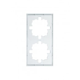 Рамка 2-мест. горизонт. ZIMA бел. LEZARD 704-0200-147