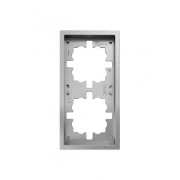 Рамка 2-мест. горизонт. ZIMA сер. матов. LEZARD 704-7400-147