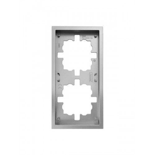 Рамка 2-мест. горизонт. ZIMA сер. матов. LEZARD 704-7400-147