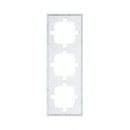 Рамка 3-мест. горизонт. ZIMA бел. LEZARD 704-0200-148