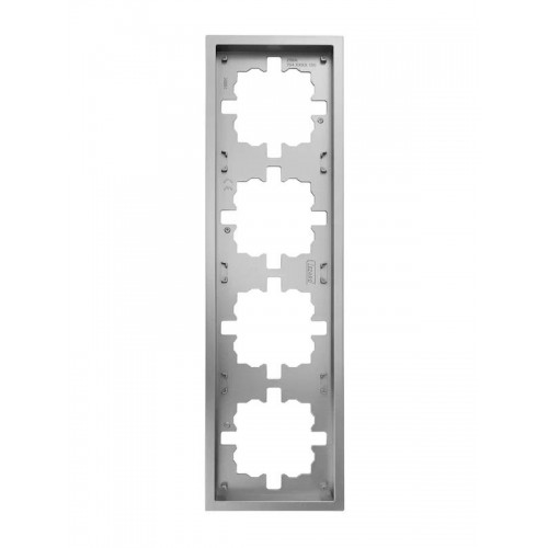 Рамка 4-мест. горизонт. ZIMA сер. матов. LEZARD 704-7400-149