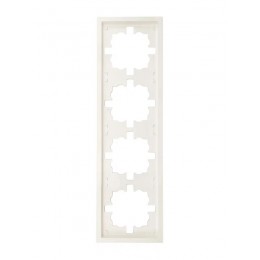 Рамка 4-мест. горизонт. ZIMA слон. кость LEZARD 704-9000-149