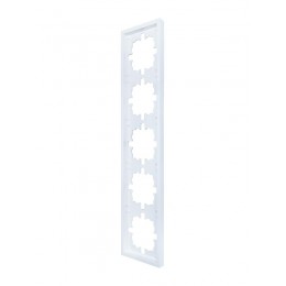 Рамка 5-мест. горизонт. ZIMA бел. LEZARD 704-0200-150