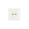 Розетка 1 мест. б/з ПБТ СП ZIMA IP20 16А безвинт. зажим слон. кость LEZARD 704-9088-121BQC