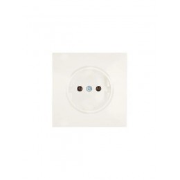 Розетка 1 мест. б/з ПБТ СП ZIMA IP20 16А безвинт. зажим слон. кость LEZARD 704-9088-121BQC