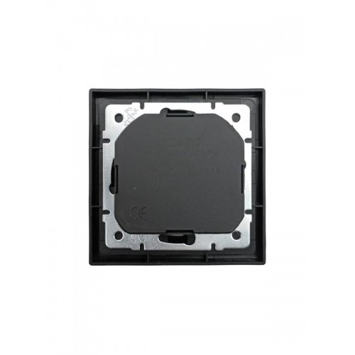Розетка 1-мест. с/з+USB разъем СП ZIMA IP20 черн. бархат LEZARD 704-4288-181