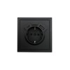 Розетка 1-мест. с/з Type-C+USB разъем СП ZIMA IP20 черн. бархат LEZARD 704-4288-181TC
