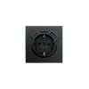 Розетка 1-мест. с/з Type-C+USB разъем СП ZIMA IP20 черн. бархат LEZARD 704-4288-181TC