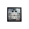 Розетка 1-мест. с/з ПБТ СП ZIMA IP20 16А безвинт. зажим черн. бархат LEZARD 704-4288-122BQC