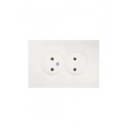 Розетка 2-мест. б/з СП ZIMA IP20 16А ПБТ безвинт. зажим слон. кость LEZARD 704-9000-128BQC