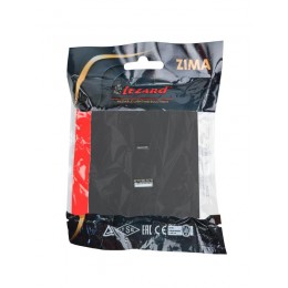 Розетка Type-C+ USB разъем СП ZIMA IP20 черн. бархат LEZARD 704-4288-192TC