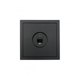 Розетка компьютерная 1-мест. СП ZIMA IP20 черн. бархат LEZARD 704-4288-140