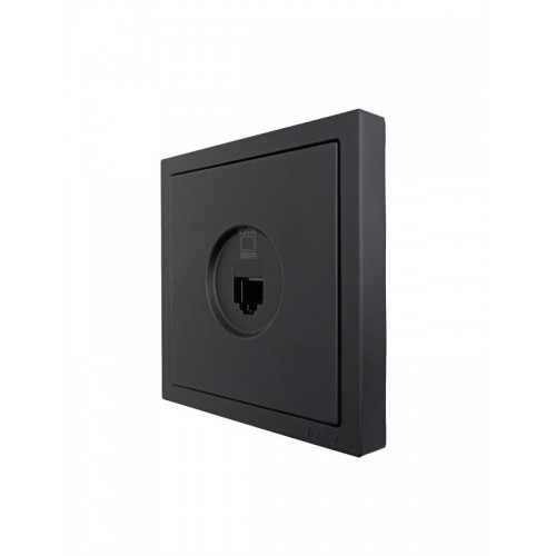 Розетка компьютерная 1-мест. СП ZIMA IP20 черн. бархат LEZARD 704-4288-140