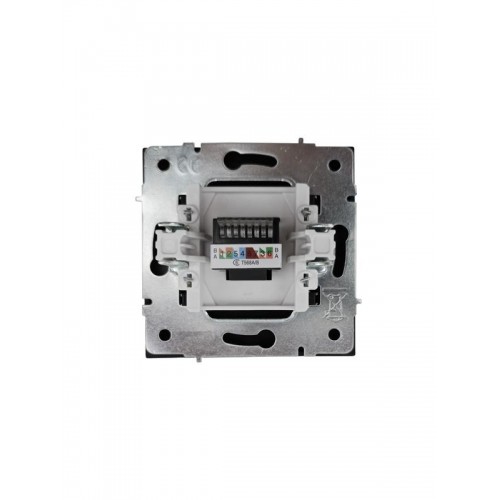 Розетка компьютерная 1-мест. СП ZIMA IP20 черн. бархат LEZARD 704-4288-140