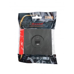 Розетка компьютерная 1-мест. СП ZIMA IP20 черн. бархат LEZARD 704-4288-140