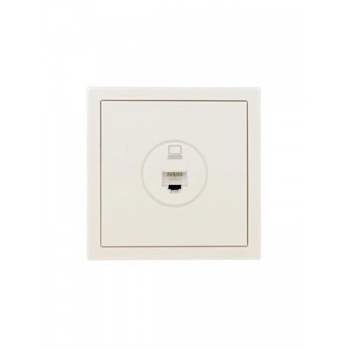 Розетка компьютерная 1-мест. СП ZIMA IP20 слон. кость LEZARD 704-9088-139